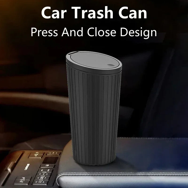 Universal Car Trash Bin Can Mini Auto Dust Organizer Car Interior Rubbish Bag Garbage Container Storage Box Bucket Auto Accessor